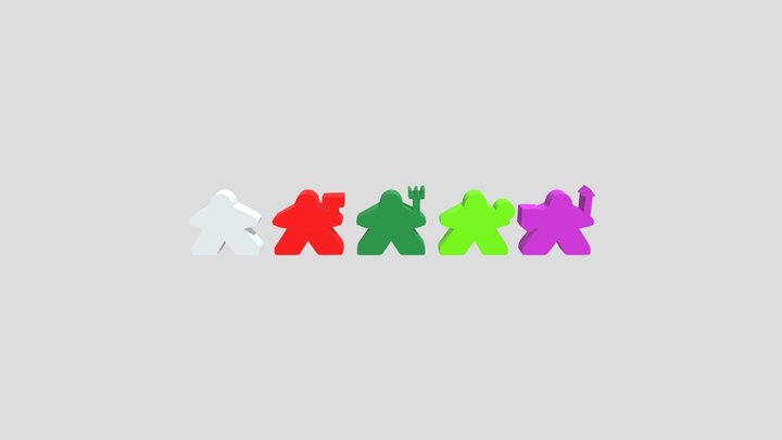 Meeple Workers Reworked 3D Model