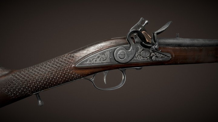 Shotgun Ferguson rifle 1770 3D Model