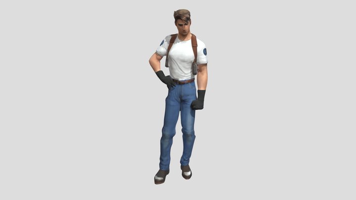 (RE 1.5 Concept) Leon Kennedy 3D Model