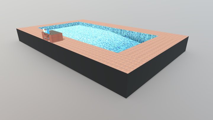 European Style Swimming Pool Modular 3D Model