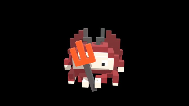Dragon-Crab Invader #07 by @NFT INVADERZ 3D Model