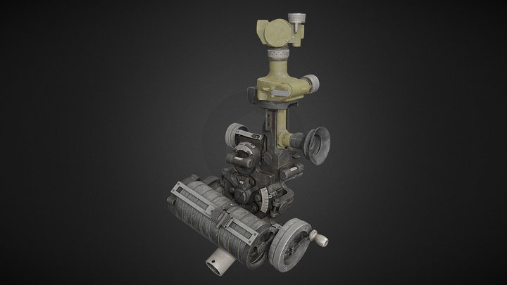 Artillery sights C71-40 and PG-1M 3D Model