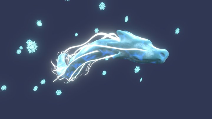 Snow dragon 3D Model