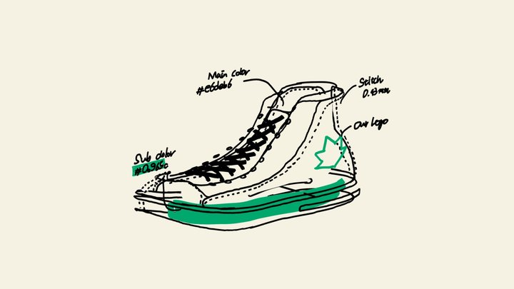 Converse doodle