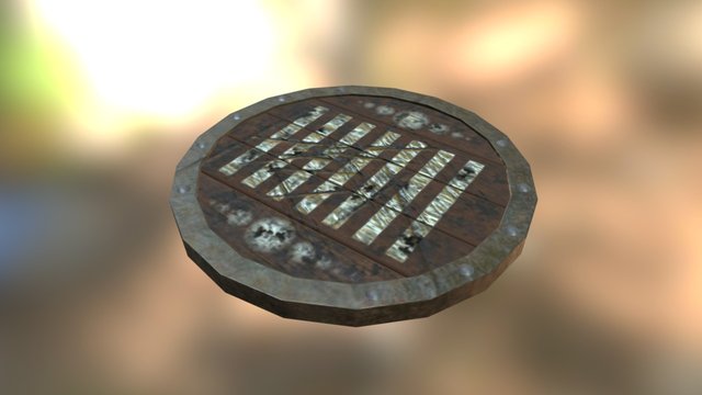 War-torn Shield - Bronze Concept 3D Model