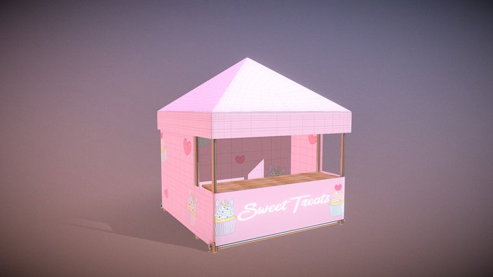 Jasminecwynarski Shop Stall 3D Model
