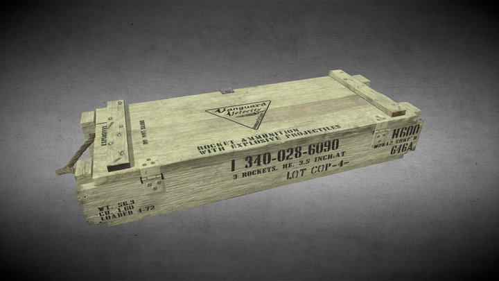 Nelson Ammunition Crate 3D Model