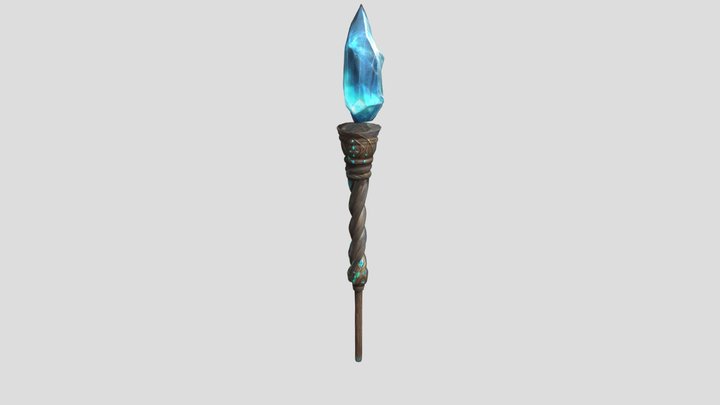 Azureflame Torch 3D Model