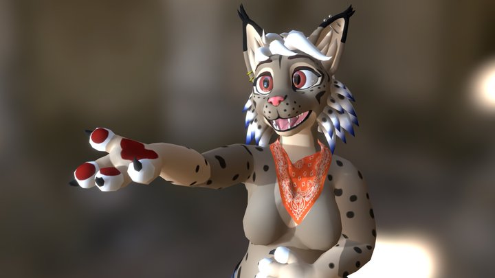 Flipside the Lynx 3D Model