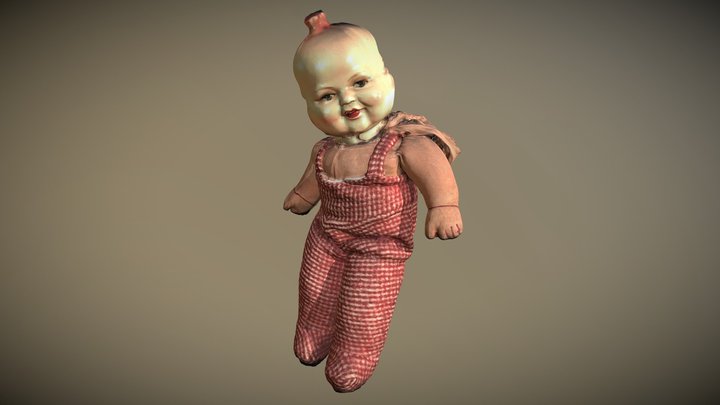 Трёхликая кукла 3D Model