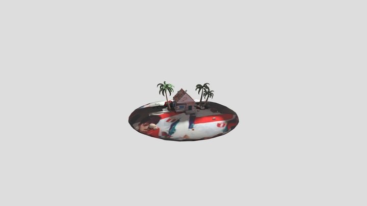 Kame House Sad Animanada 3D Model