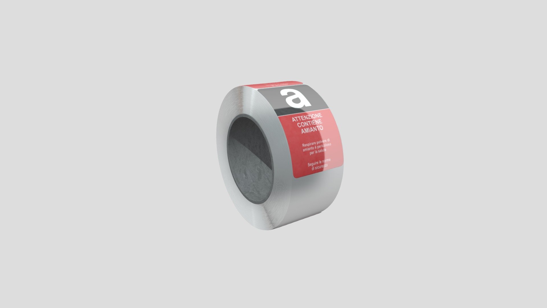 Nastro attenzione contiene amianto — Sketchfab embed 3D viewer