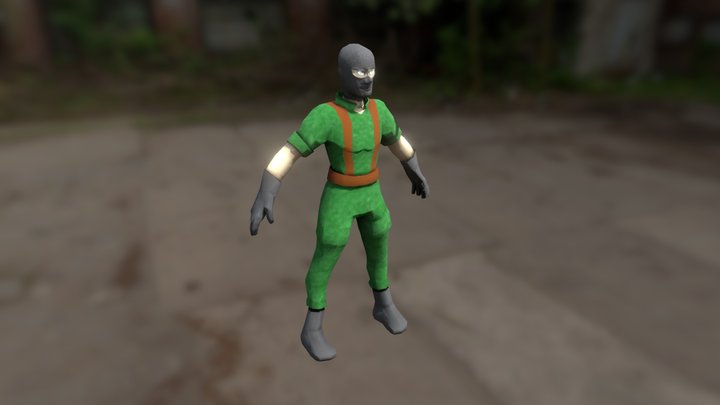 Solider Character NPC 3D Model