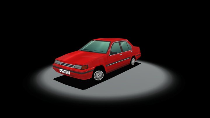 Nissan Pulsar/Sunny N13 (PS 1 Low-poly) 3D Model