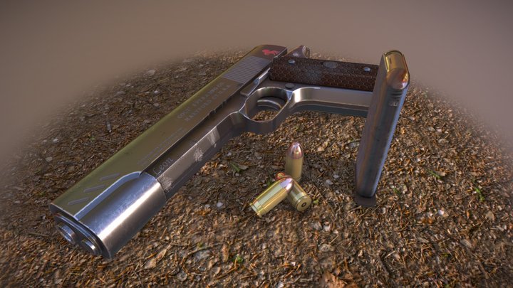 Colt M1911 insufficient series 2333 3D Model