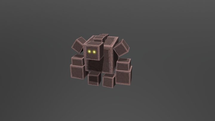 Rock Elemental Idle Anim 3D Model