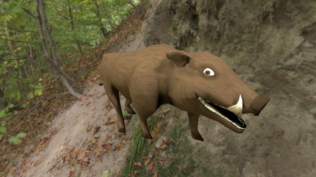Boar Animation 3D Model
