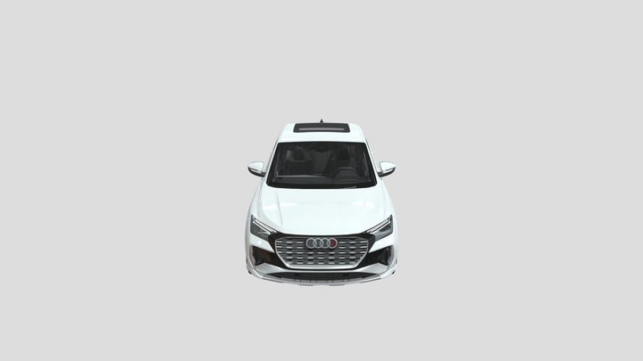 Audi_Q4_55_Quattro(SB)(Glacier_White) 3D Model