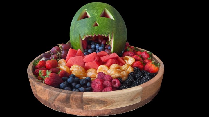 Halloween Fruit Platter 3D Model