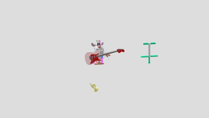 Booba Cartoon 3D Model