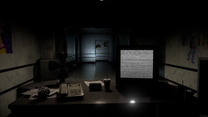 Fnaf 2 Hw Map (Updated) 3D Model