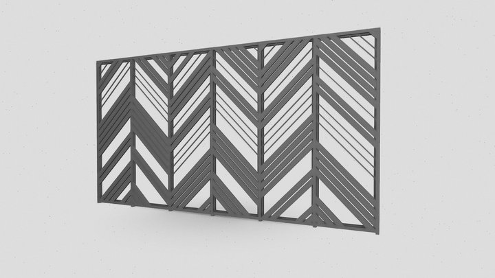 Battens Wall 3D Model