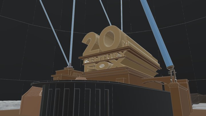 20th+Century+Fox+1994+logo+remake+180 3D Model