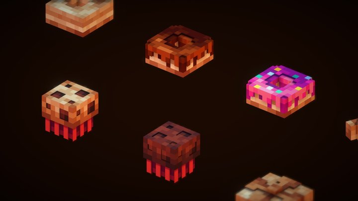 Minecraft Bread Collection 1 3D Model