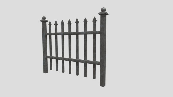 Iron fence 3D Model