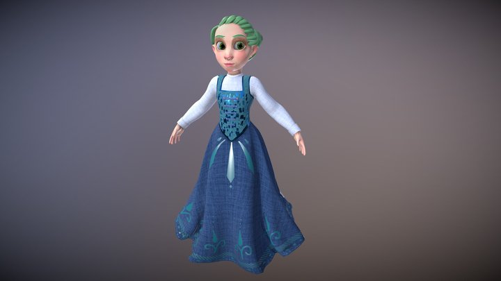 Just a girl :3 3D Model