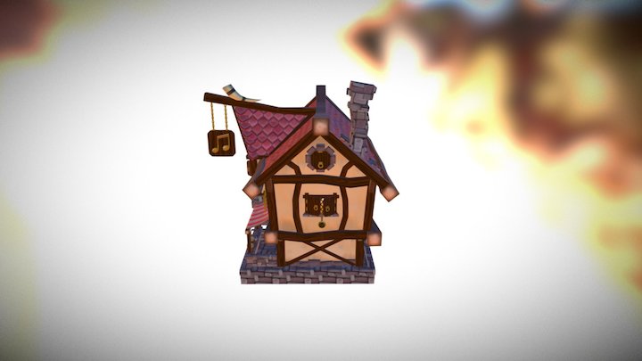 Medieval Bard's House 3D Model