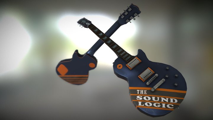 Gibson Dueling Guitar 3D Model