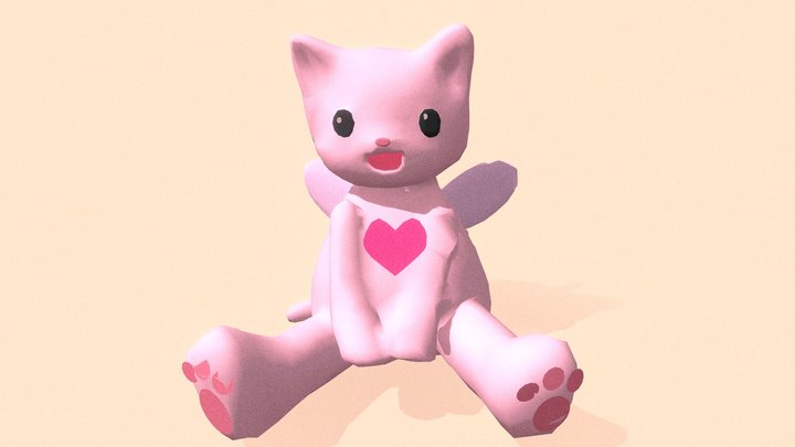 Cute cat fairy model 3D Model