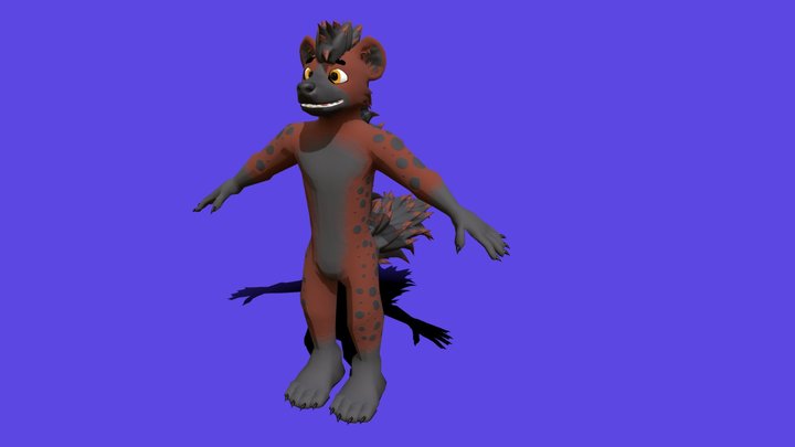 Kelth VRChat Hyena Avatar 3D Model