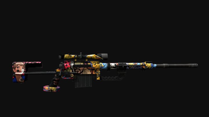 CheyTac Comic 3D Model