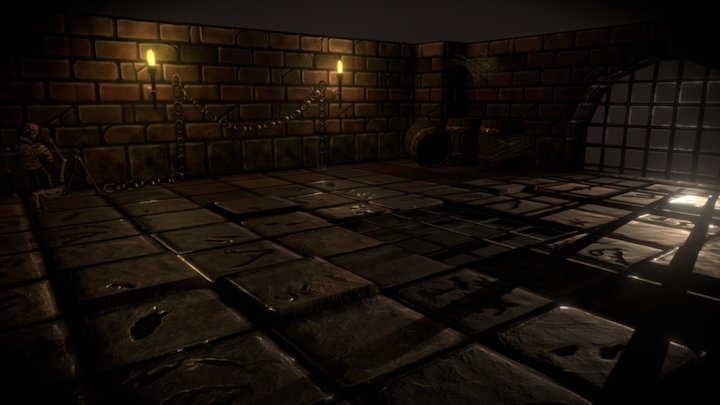 Stylised Dungeon 3D Model