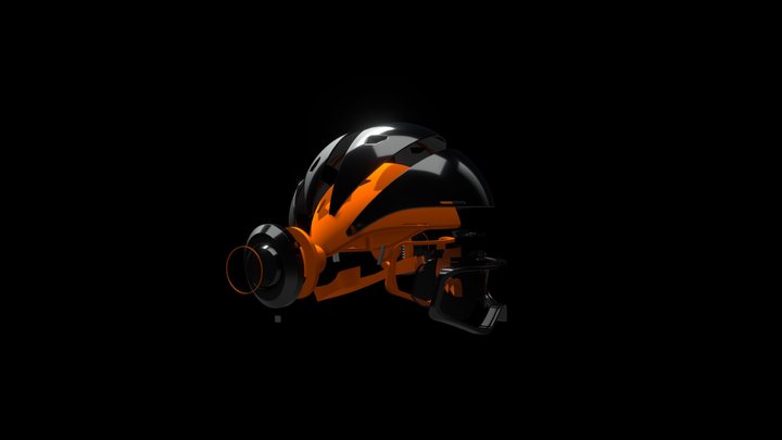 Smart Ski Helmet & Glasses 3D Model