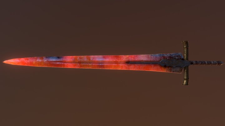 Fire Greatsword 3D Model