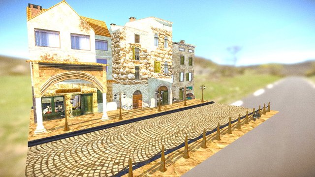 Lucca CityScene 3D Model