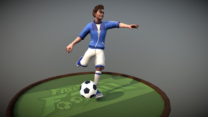 Mark, the goalscorer 3D Model