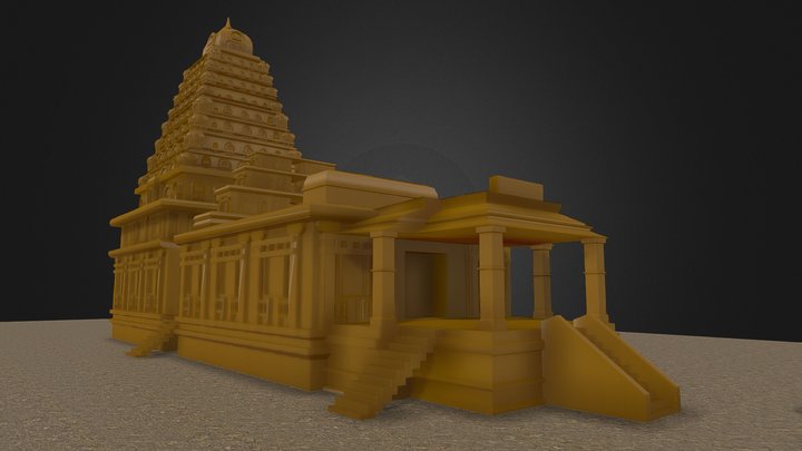 Brihadeeshwara Mandir, Thanjavur 3D Model