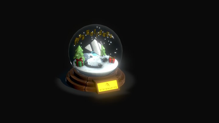 Visionaries777 2021 Christmas ( wooden stand ) 3D Model