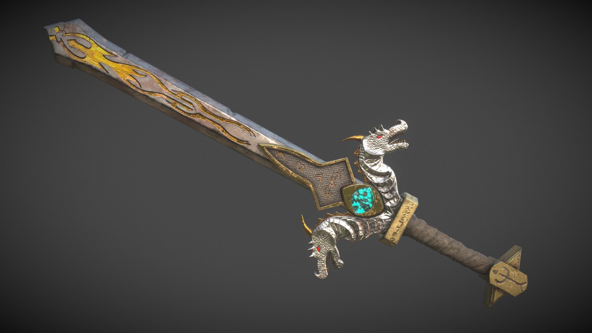 STL file Dragon Blade Sword 3D printable File for Action Figures・3D print  model to download・Cults