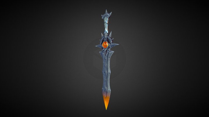 "The Eye of Doomblade" game asset sword LOTR 3D Model