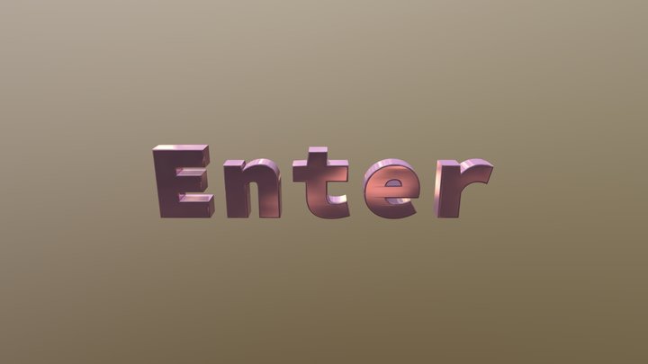 enter text 3D Model