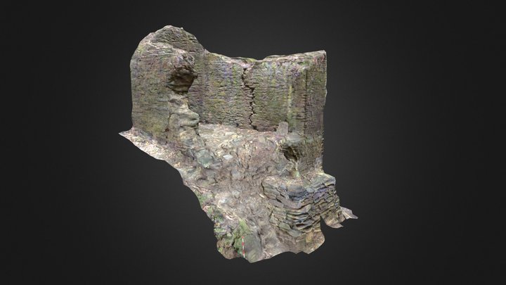 Santa Ana silver mine gunpowder storehouse 3D Model