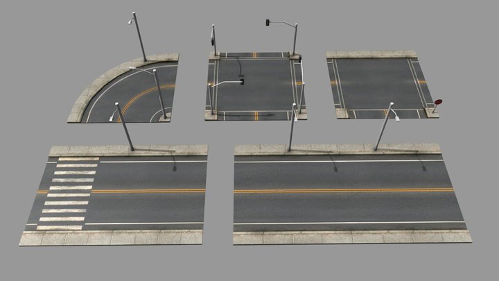 Road Pack 3D Model