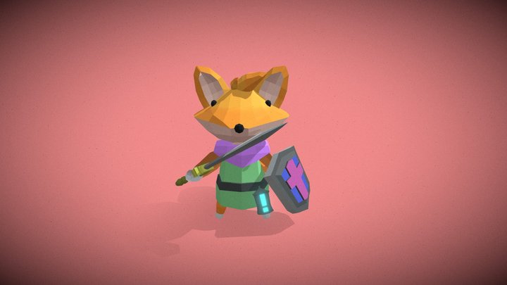 Tunic Fox! 3D Model