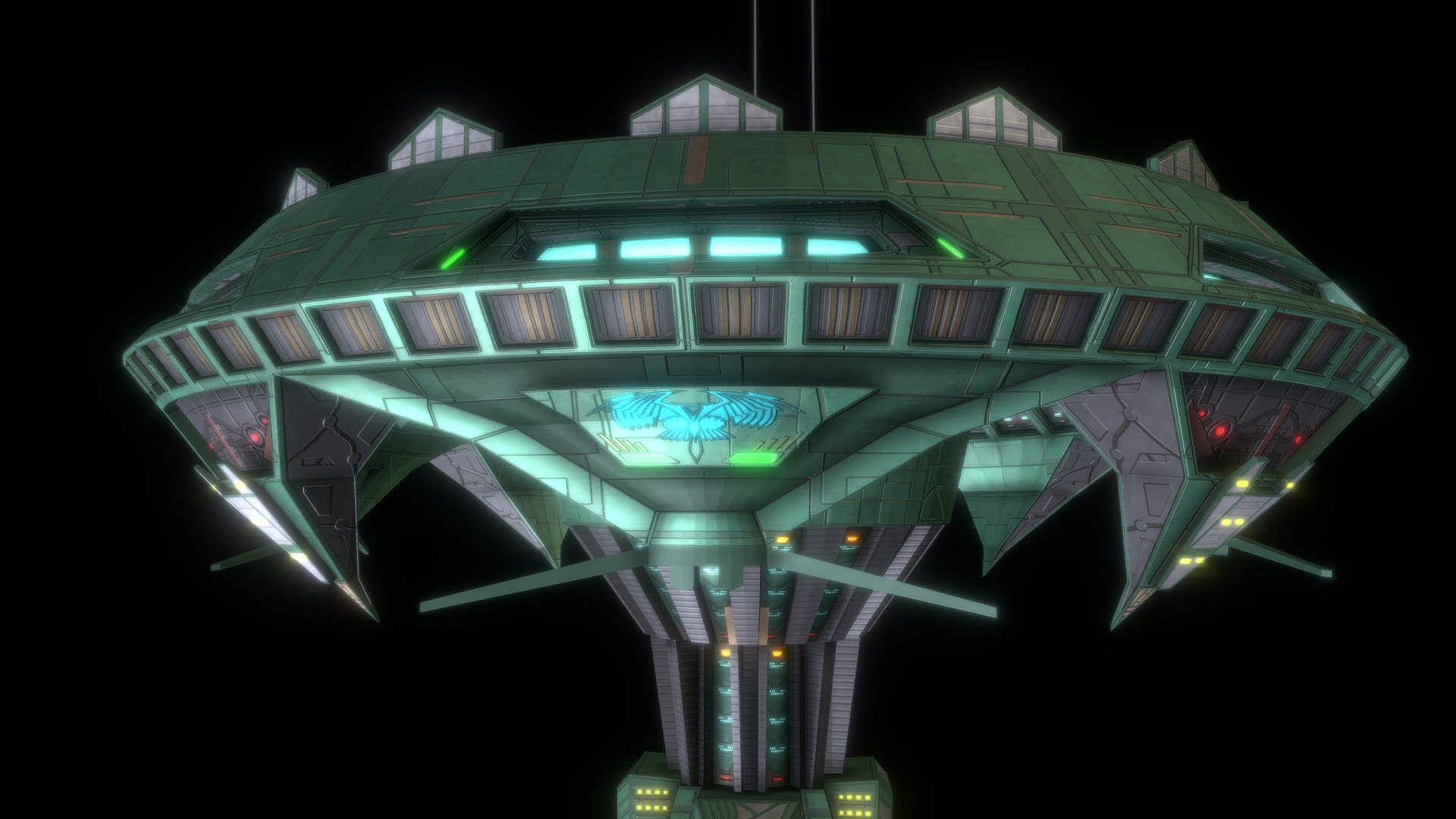 Romulan Stardock - 3D model by Husker2101 (@husker1982) [bcd3db2 ...