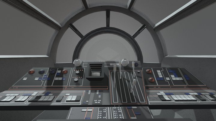 YT-1300 Cockpit Version 1 3D Model